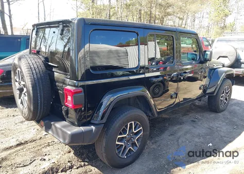 2025 Jeep Wrangler 4-Door Sahara 4X4 из США, поврежденный, VIN 1C4PJXEN7SW526148